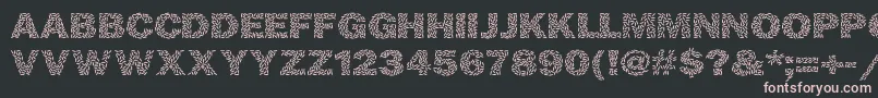 Ricecakes Font – Pink Fonts on Black Background