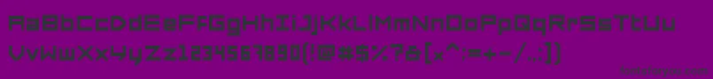 ForcedSquare-Schriftart – Schwarze Schriften auf violettem Hintergrund