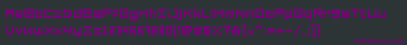 ForcedSquare Font – Purple Fonts on Black Background