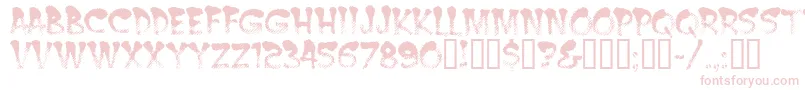 Burntmf Font – Pink Fonts on White Background