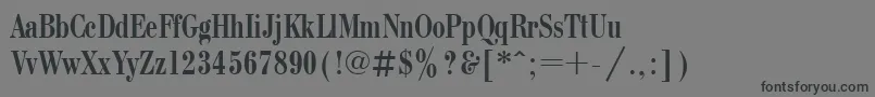 Bodonicondctt Font – Black Fonts on Gray Background