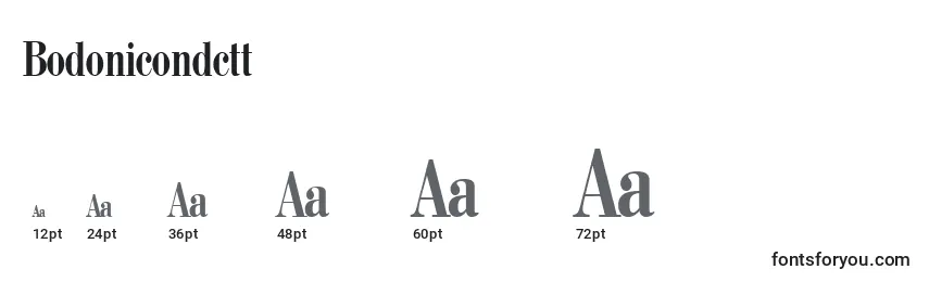 Bodonicondctt Font Sizes