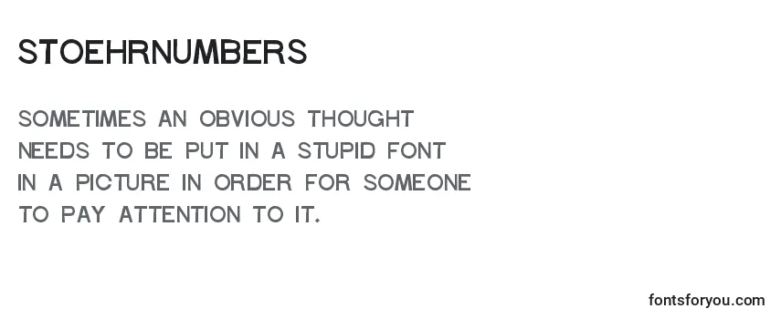 Review of the StoehrNumbers Font