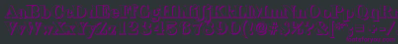 BaskervilleshadowBlackRegular Font – Purple Fonts on Black Background