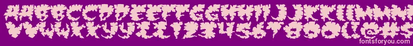 Extra Font – Pink Fonts on Purple Background