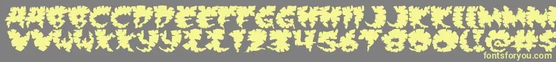 Extra Font – Yellow Fonts on Gray Background