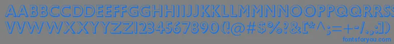 GillsansstdShadowed Font – Blue Fonts on Gray Background