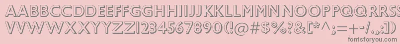 GillsansstdShadowed Font – Gray Fonts on Pink Background