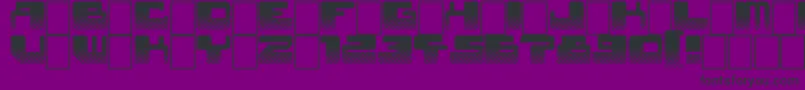 Шрифт StarWaves – чёрные шрифты на фиолетовом фоне