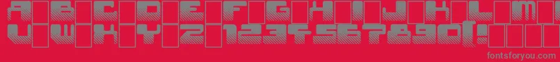 StarWaves Font – Gray Fonts on Red Background
