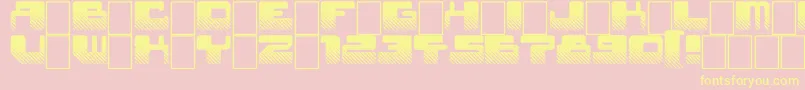 StarWaves Font – Yellow Fonts on Pink Background