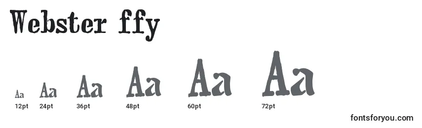 Webster ffy Font Sizes