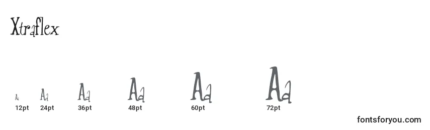 Xtraflex Font Sizes