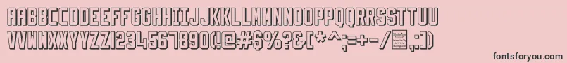 SlimfitShadowedDemo Font – Black Fonts on Pink Background
