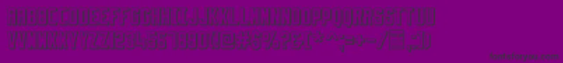 SlimfitShadowedDemo Font – Black Fonts on Purple Background