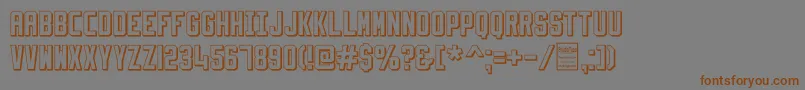 SlimfitShadowedDemo Font – Brown Fonts on Gray Background