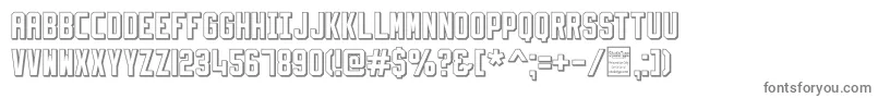 SlimfitShadowedDemo Font – Gray Fonts on White Background