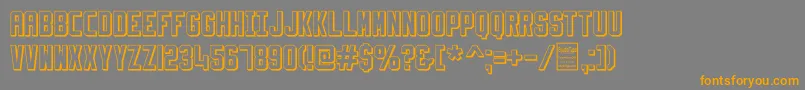 SlimfitShadowedDemo Font – Orange Fonts on Gray Background