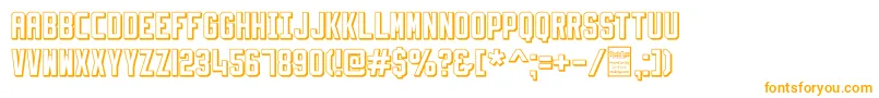 SlimfitShadowedDemo Font – Orange Fonts on White Background