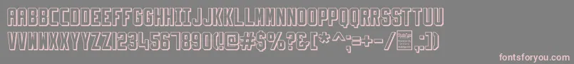SlimfitShadowedDemo Font – Pink Fonts on Gray Background