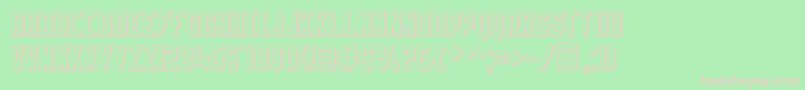 SlimfitShadowedDemo Font – Pink Fonts on Green Background