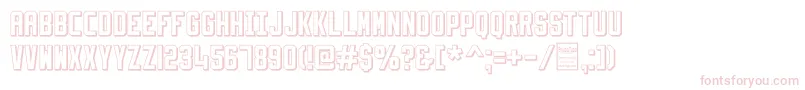 SlimfitShadowedDemo Font – Pink Fonts on White Background