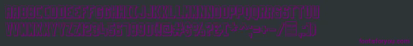 SlimfitShadowedDemo Font – Purple Fonts on Black Background