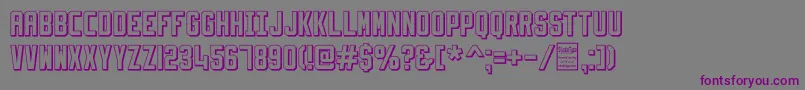 SlimfitShadowedDemo Font – Purple Fonts on Gray Background