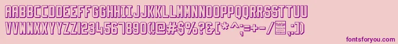 SlimfitShadowedDemo Font – Purple Fonts on Pink Background