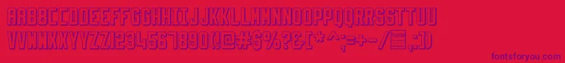 SlimfitShadowedDemo Font – Purple Fonts on Red Background