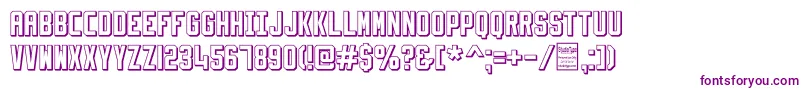 SlimfitShadowedDemo Font – Purple Fonts on White Background