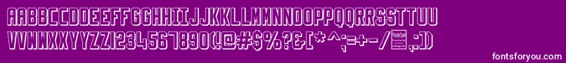 SlimfitShadowedDemo Font – White Fonts on Purple Background