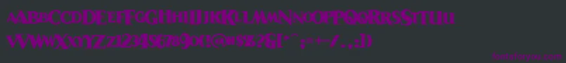 Sanitariumbb Font – Purple Fonts on Black Background