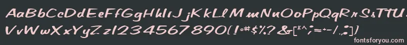 More about CindyPamMarkerRegular Font CindyPamMarkerRegular Font – Pink Fonts on Black Background