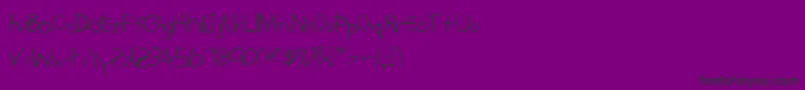 TrionaaRegular Font – Black Fonts on Purple Background