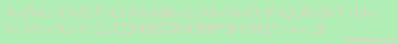 Carolu Font – Pink Fonts on Green Background