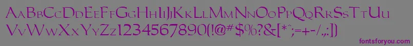 Carolu Font – Purple Fonts on Gray Background