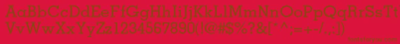 En savoir plus sur la police MemphisltstdMedium Police MemphisltstdMedium – polices brunes sur fond rouge