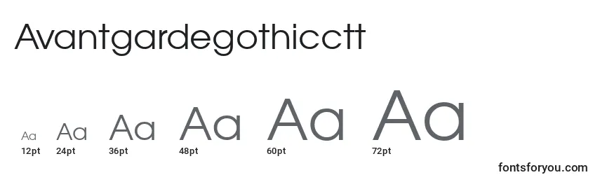 Avantgardegothicctt Font Sizes