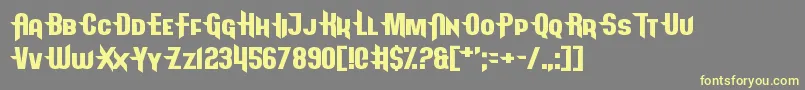 Arcapulse Font – Yellow Fonts on Gray Background