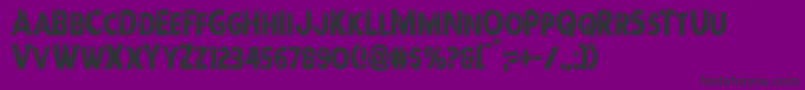 フォントRedundeadcond – 紫の背景に黒い文字