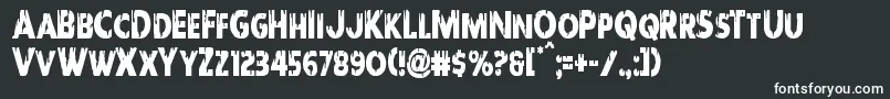 Redundeadcond Font – White Fonts on Black Background