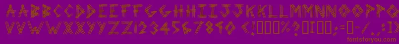 3prot ffy Font – Brown Fonts on Purple Background