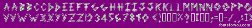 3prot ffy Font – Green Fonts on Purple Background