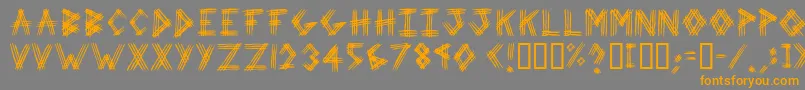 Шрифт 3prot ffy – оранжевые шрифты на сером фоне