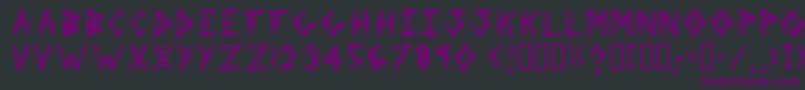 フォント3prot ffy – 黒い背景に紫のフォント