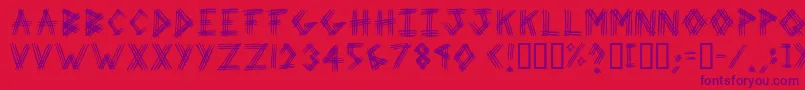 3prot ffy Font – Purple Fonts on Red Background