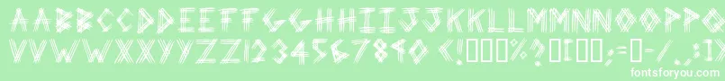 3prot ffy Font – White Fonts on Green Background