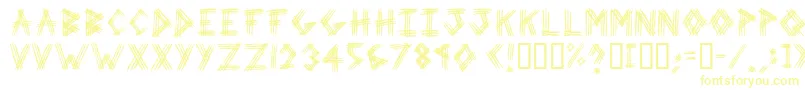 3prot ffy-fontti – keltaiset fontit valkoisella taustalla