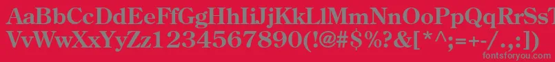 AgCenturyoldstyleBold Font – Gray Fonts on Red Background